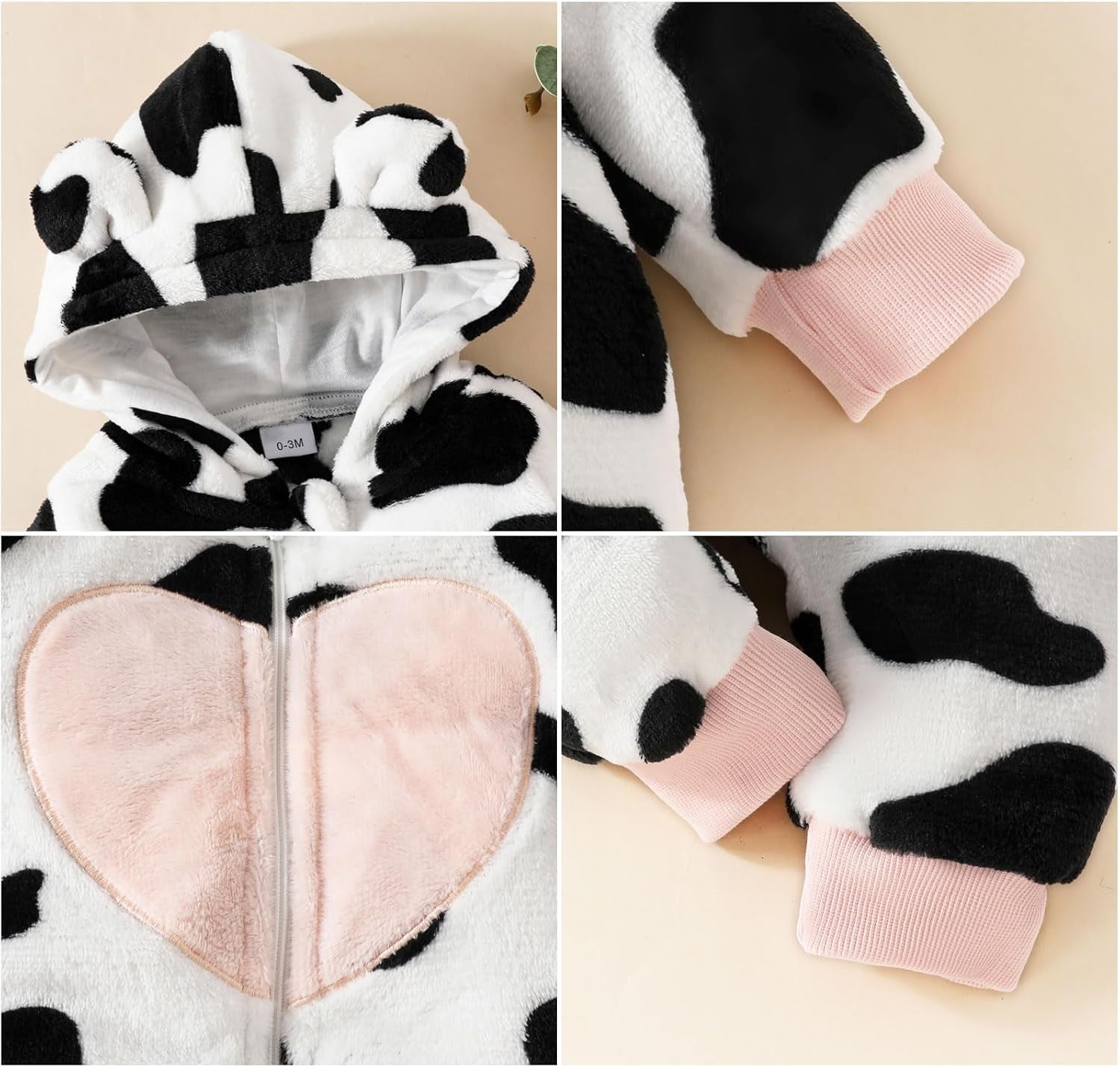 Newborn Baby Girl Winter Outfit Hooded Jumpsuit Infant One Piece Romper Baby Warm Snowsuit Clothes Gifts Set