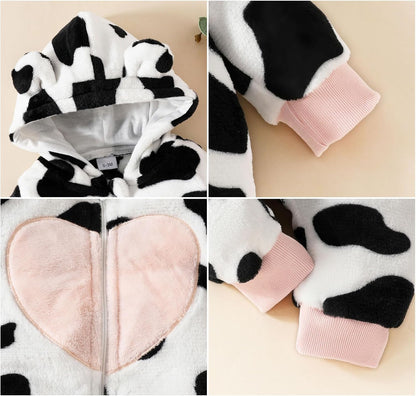 Newborn Baby Girl Winter Outfit Hooded Jumpsuit Infant One Piece Romper Baby Warm Snowsuit Clothes Gifts Set